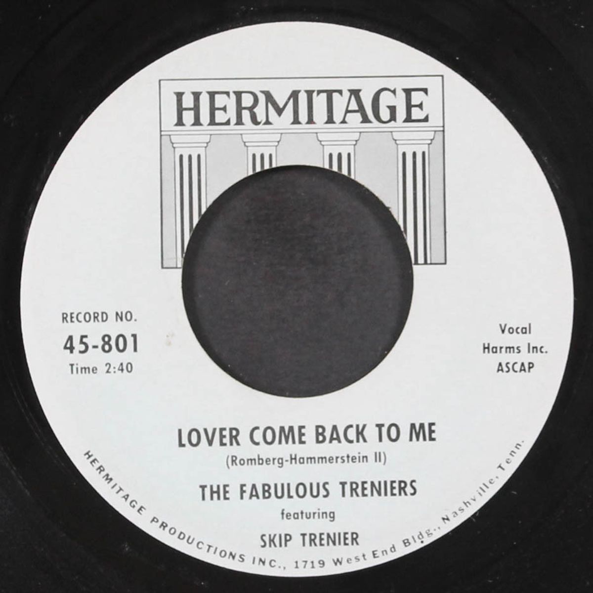 after hours bosa nova / lover come back to me by FABULOUS TRENIERS