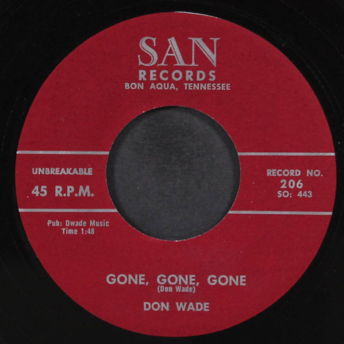 gone, gone, gone by DON WADE