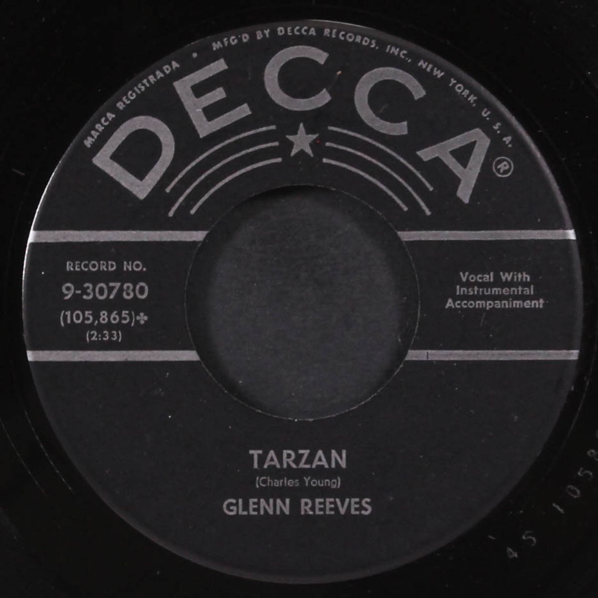 tarzan / born to cry by GLENN REEVES