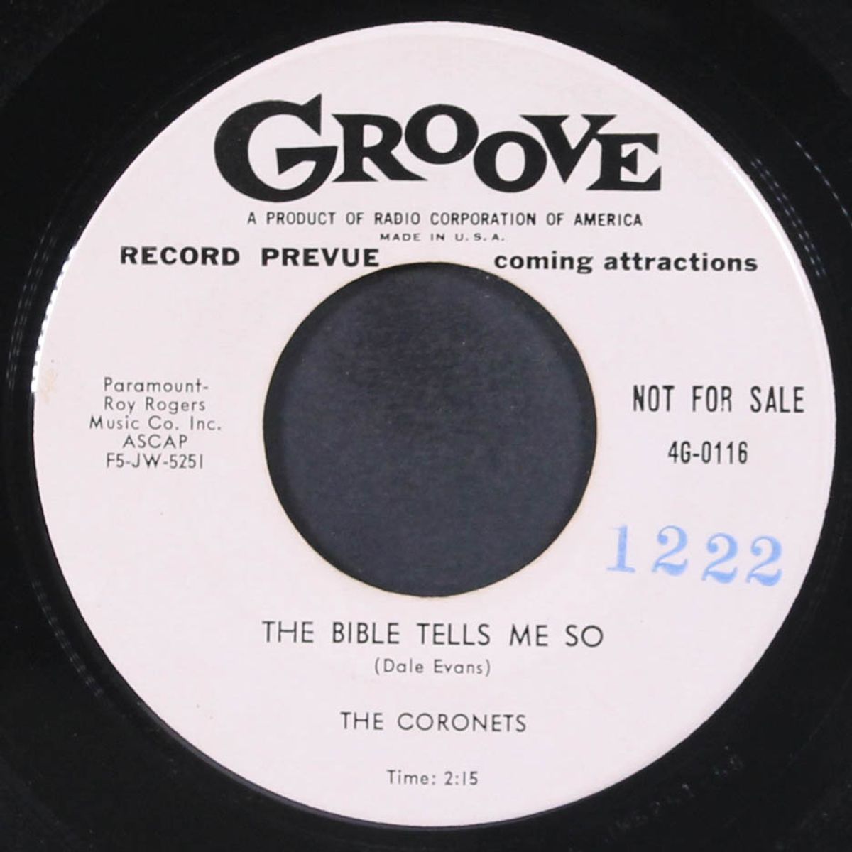 hush / the bible tells me so by CORONETS