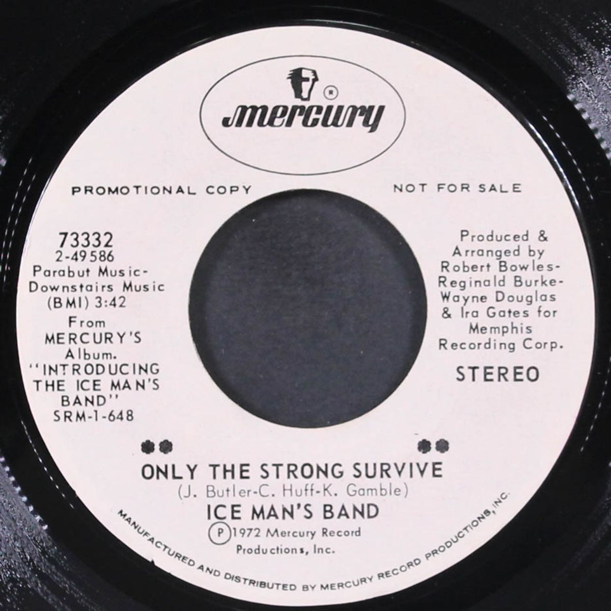 only the strong survive / ain't understanding mellow by ICE MAN'S BAND