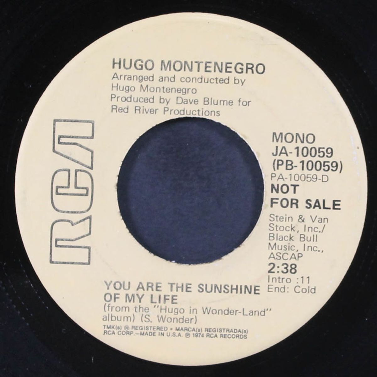 living for the city / you are the sunshine of my life by HUGO MONTENEGRO