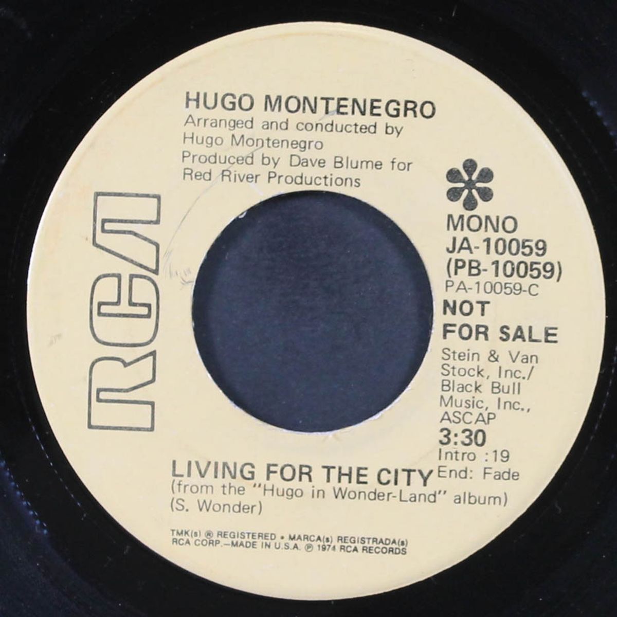 living for the city / you are the sunshine of my life by HUGO MONTENEGRO