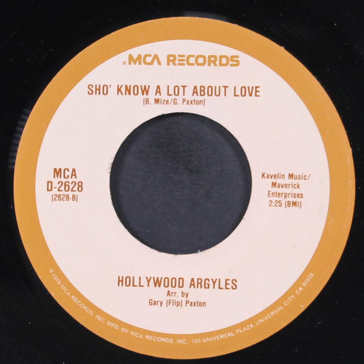 sho' know a lot about love / alley-oop by HOLLYWOOD ARGYLES