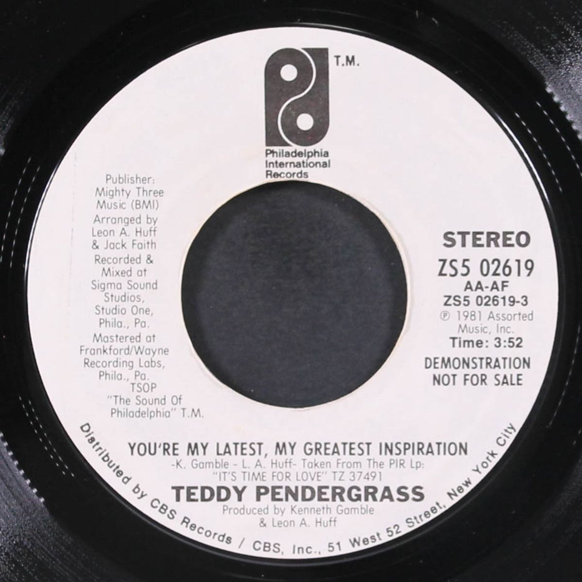 you're my latest, my greatest inspiration / same by TEDDY PENDERGRASS