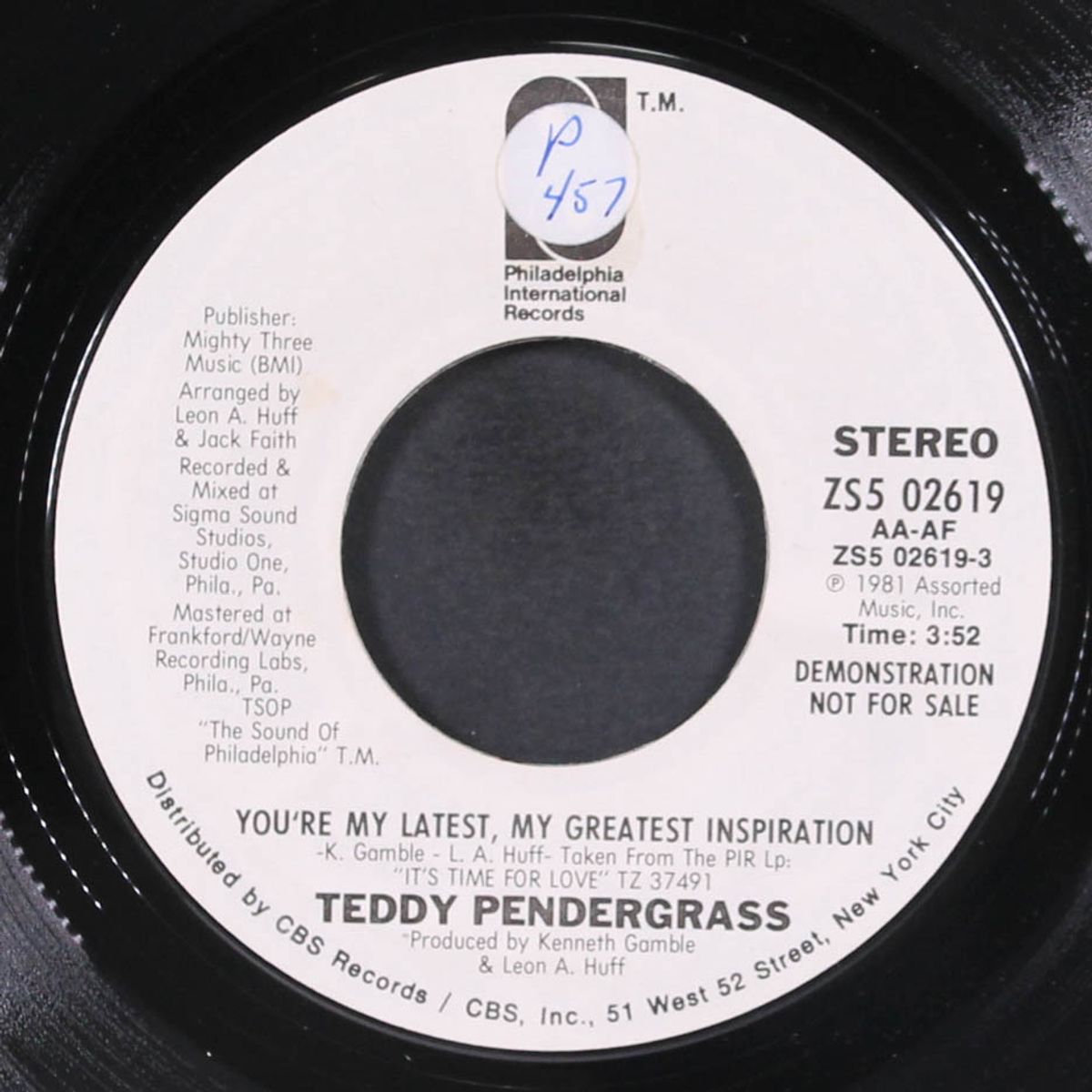 you're my latest, my greatest inspiration / same by TEDDY PENDERGRASS