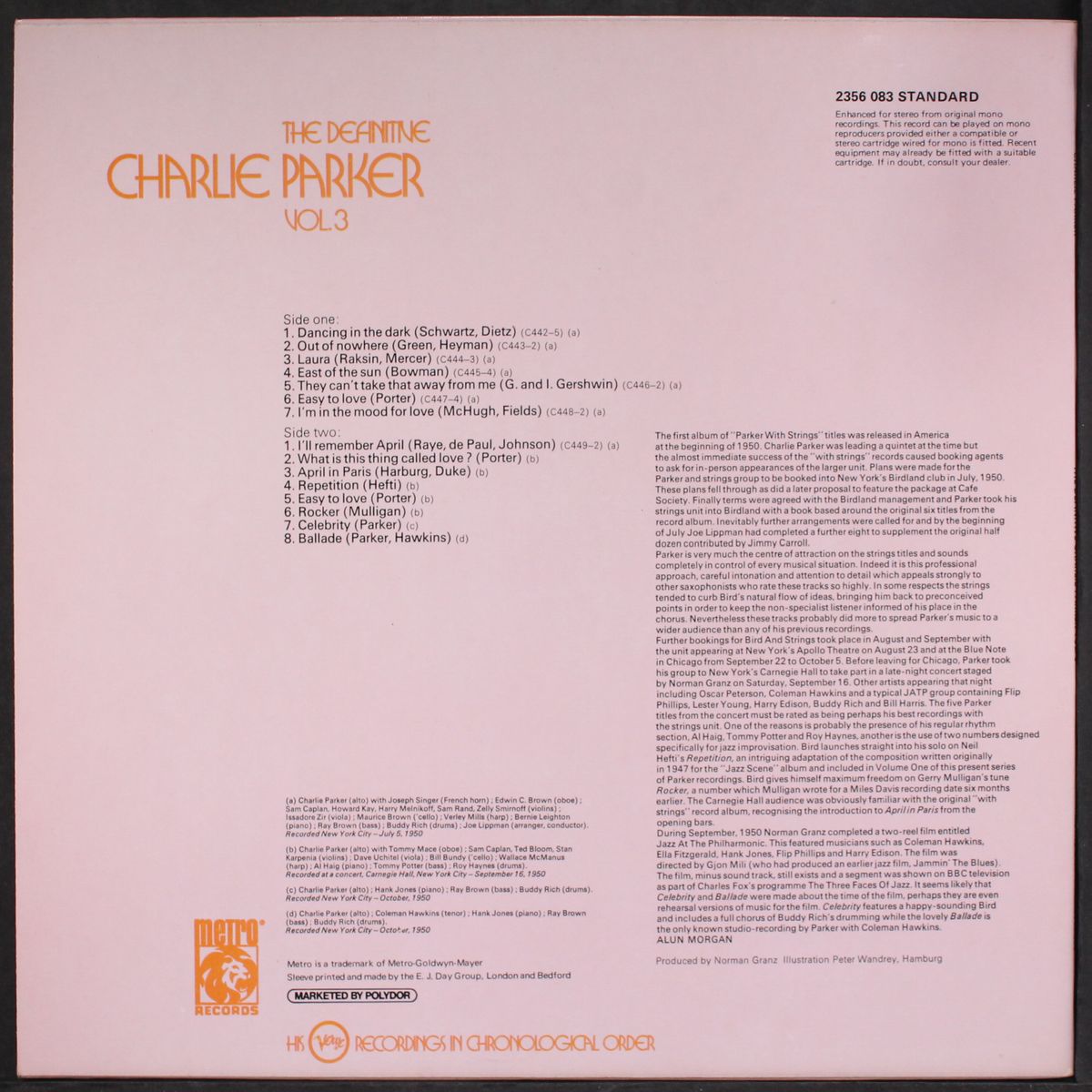 the definitive, vol. 3 by CHARLIE PARKER