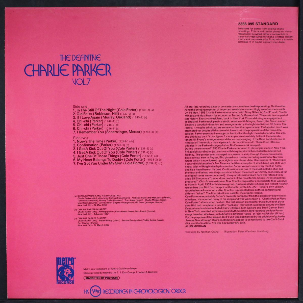 the definitive, vol. 7 by CHARLIE PARKER