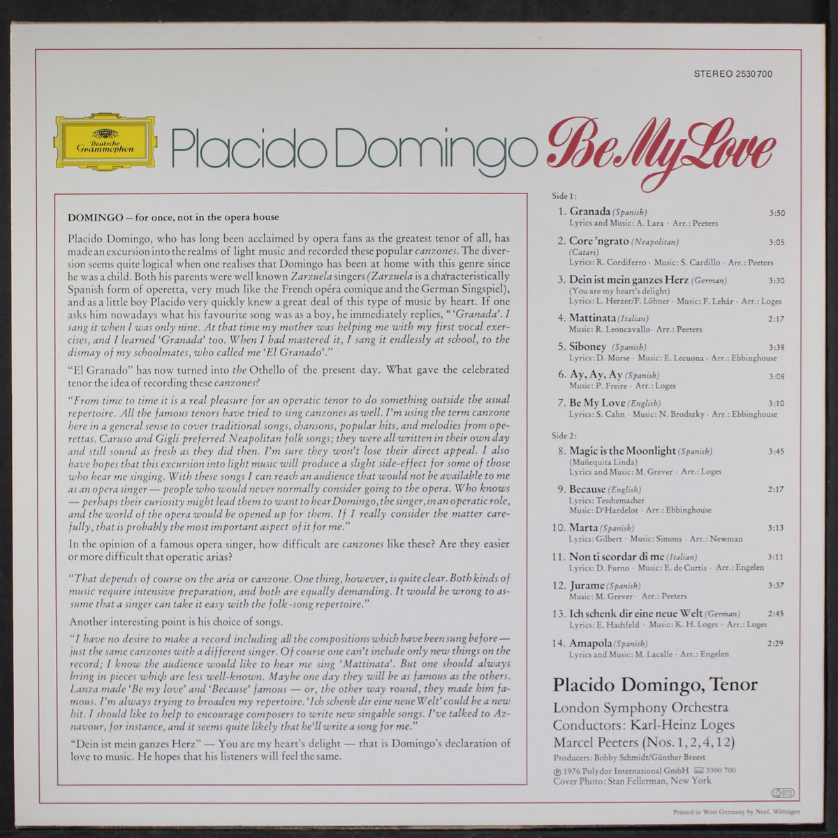 be my love by PLACIDO DOMINGO