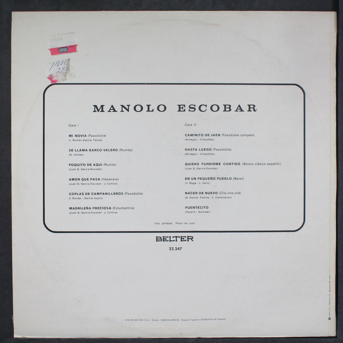manolo escobar by MANOLO ESCOBAR