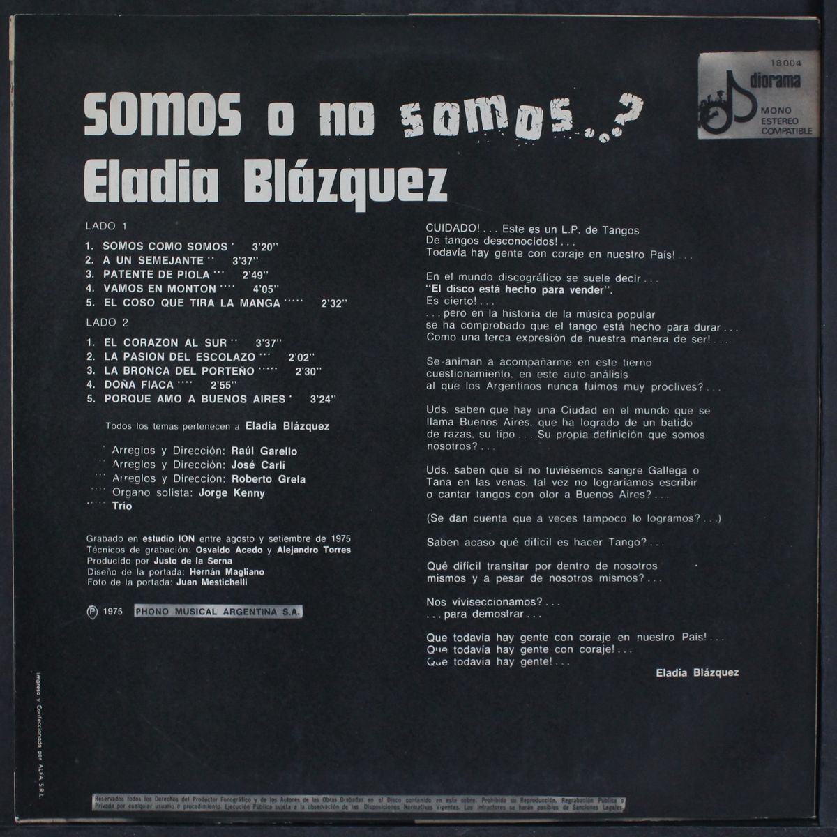 somos o no somos . . . ? by ELADIA BLAZQUEZ