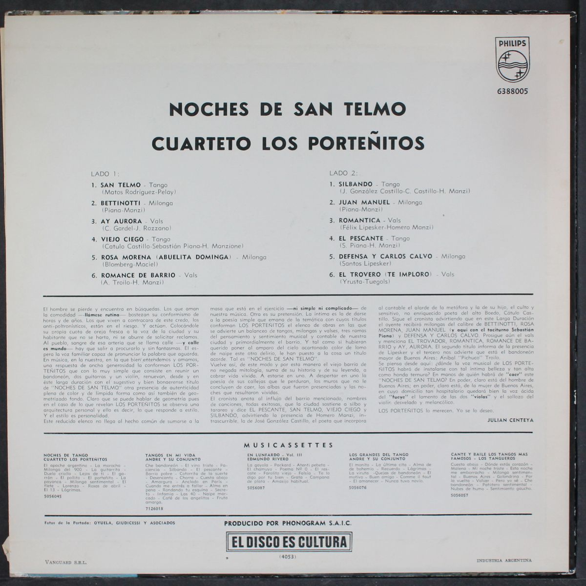 noches de san telmo by CUARTETO LOS PORTENITOS