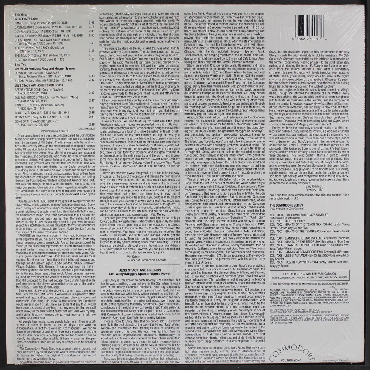 lee wiley / muggsy spanier / specs powell by JESS STACY & FRIENDS