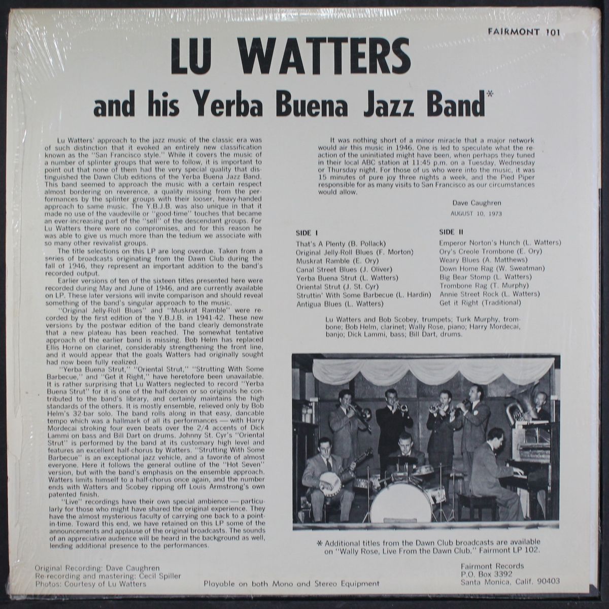 live from the dawn club by LU WATTERS