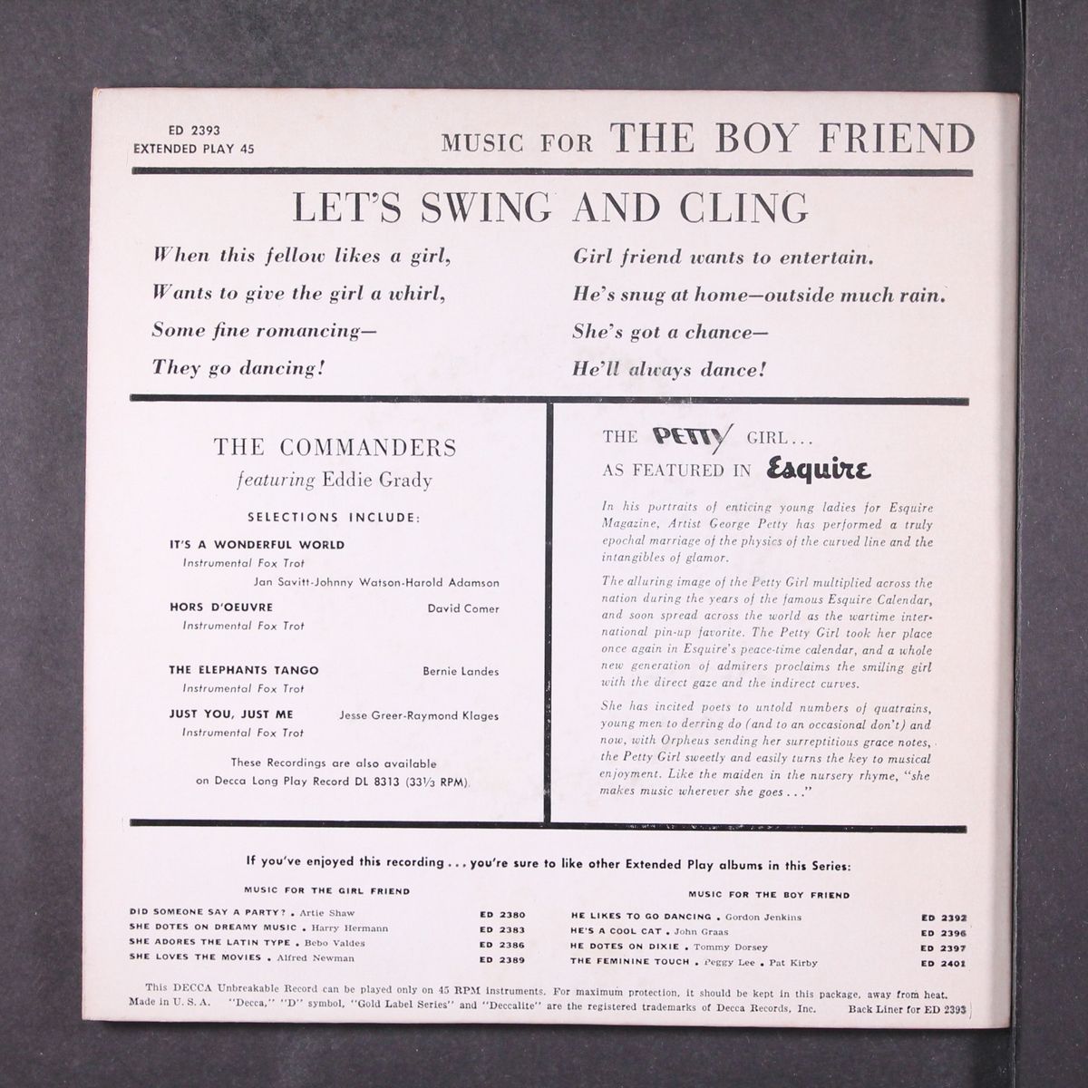 let's swing and cling by COMMANDERS