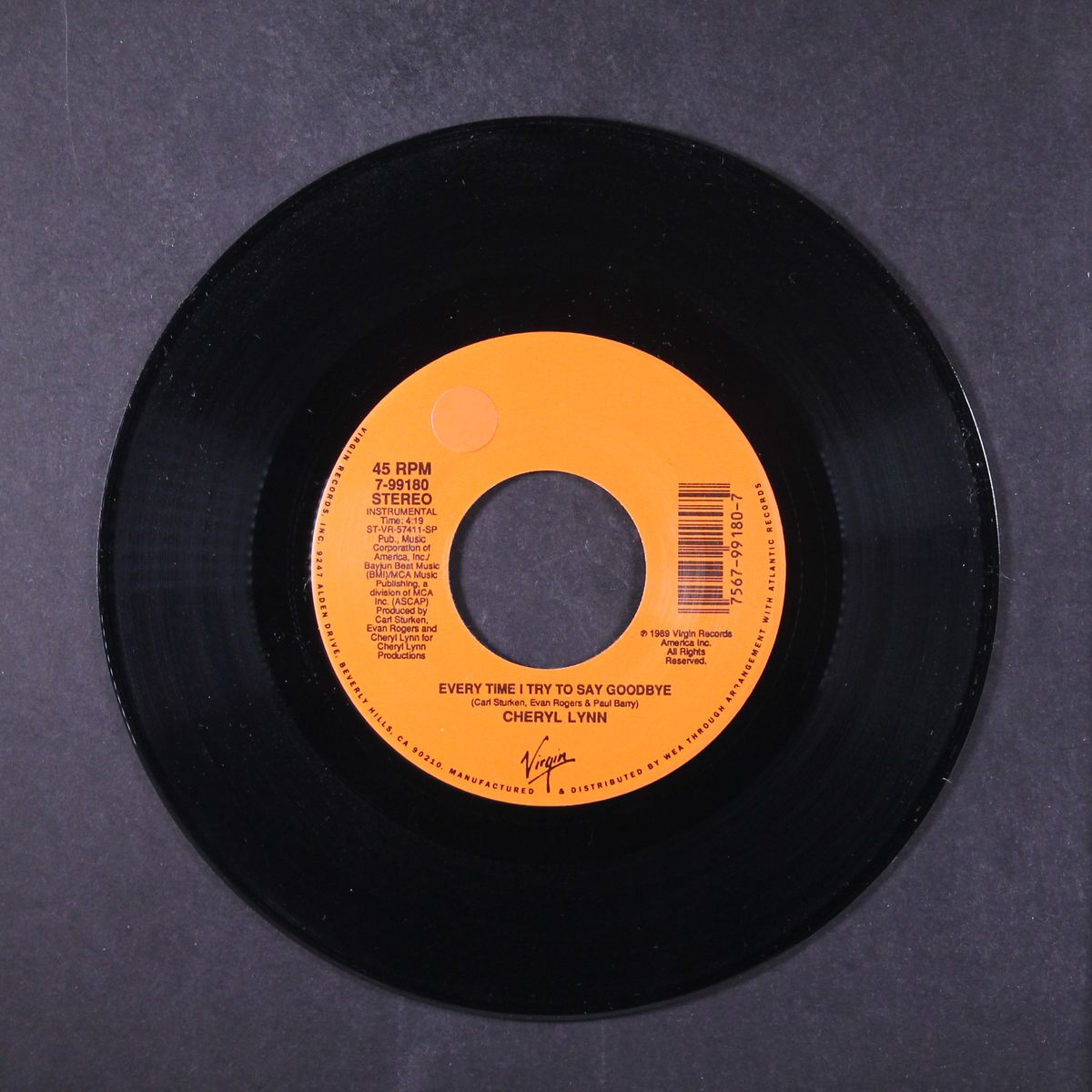 every time i try to say goodbye by CHERYL LYNN