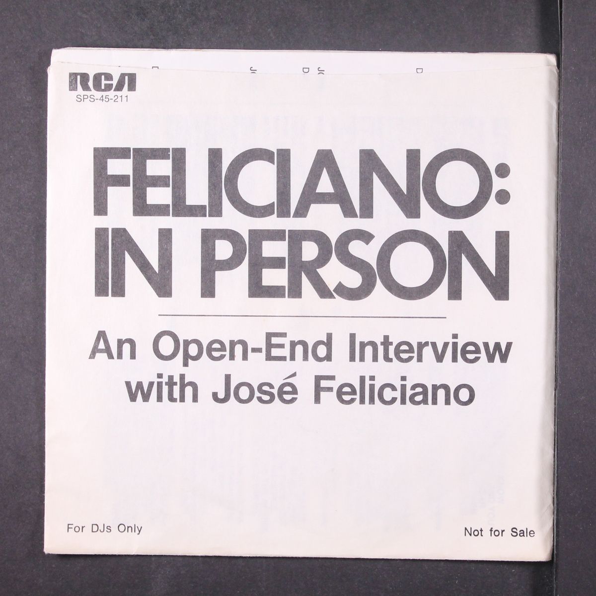 in person by JOSE FELICIANO