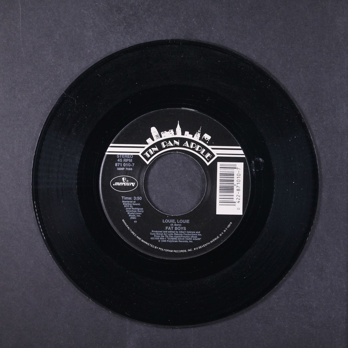 louie louie / all day over by FAT BOYS