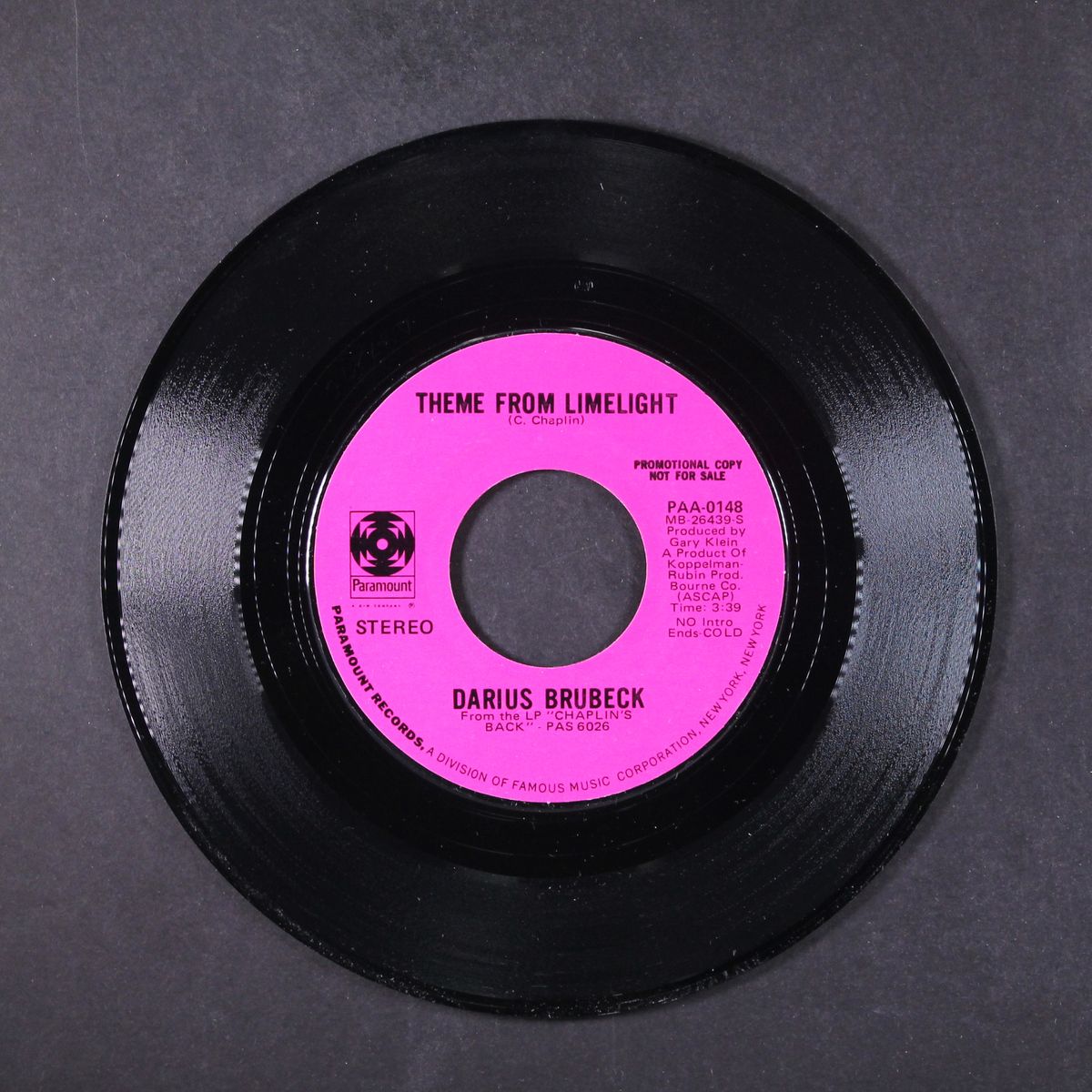 smile / theme from limelight by DARIUS BRUBECK