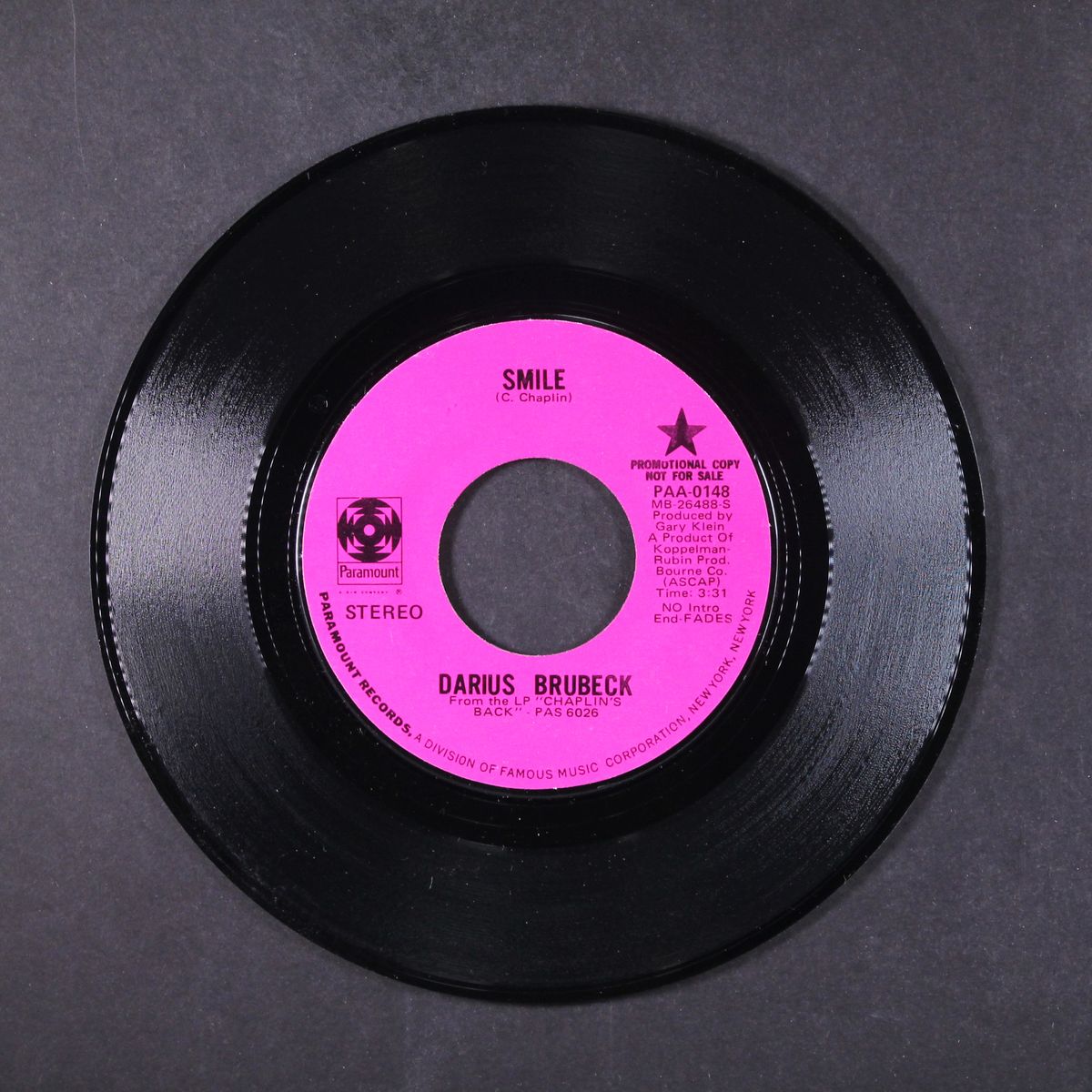 smile / theme from limelight by DARIUS BRUBECK