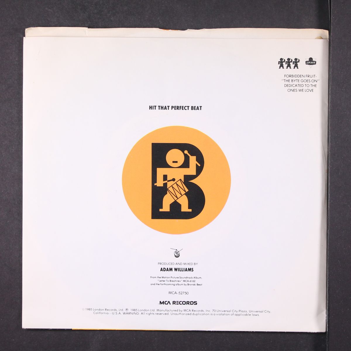 hit that perfect beat / same by BRONSKI BEAT