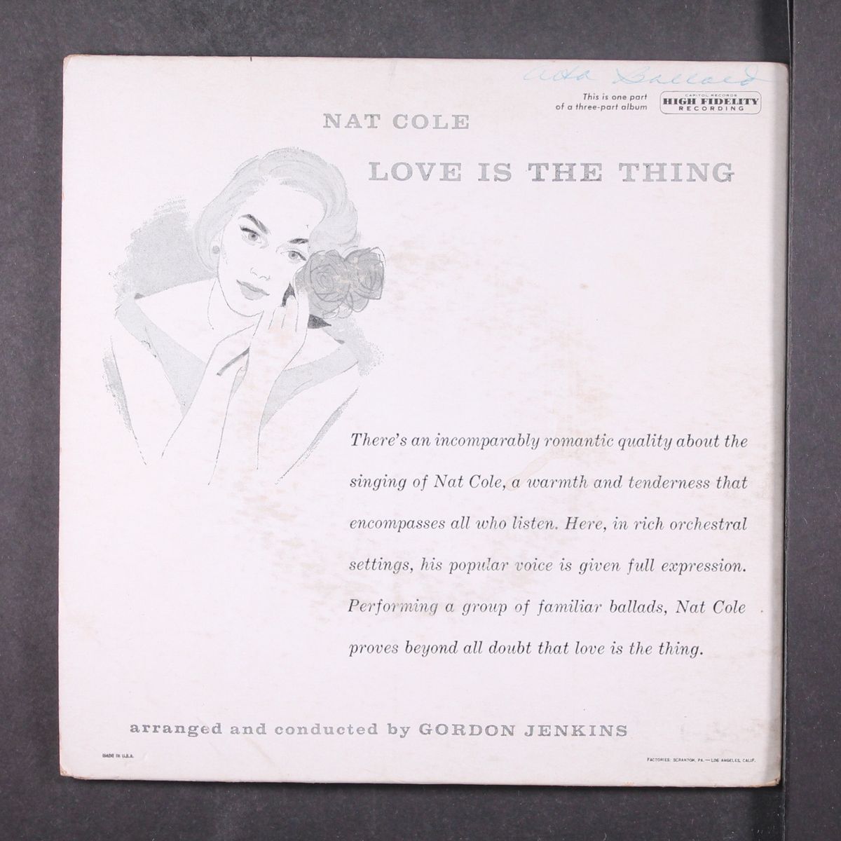 love is the thing by NAT KING COLE