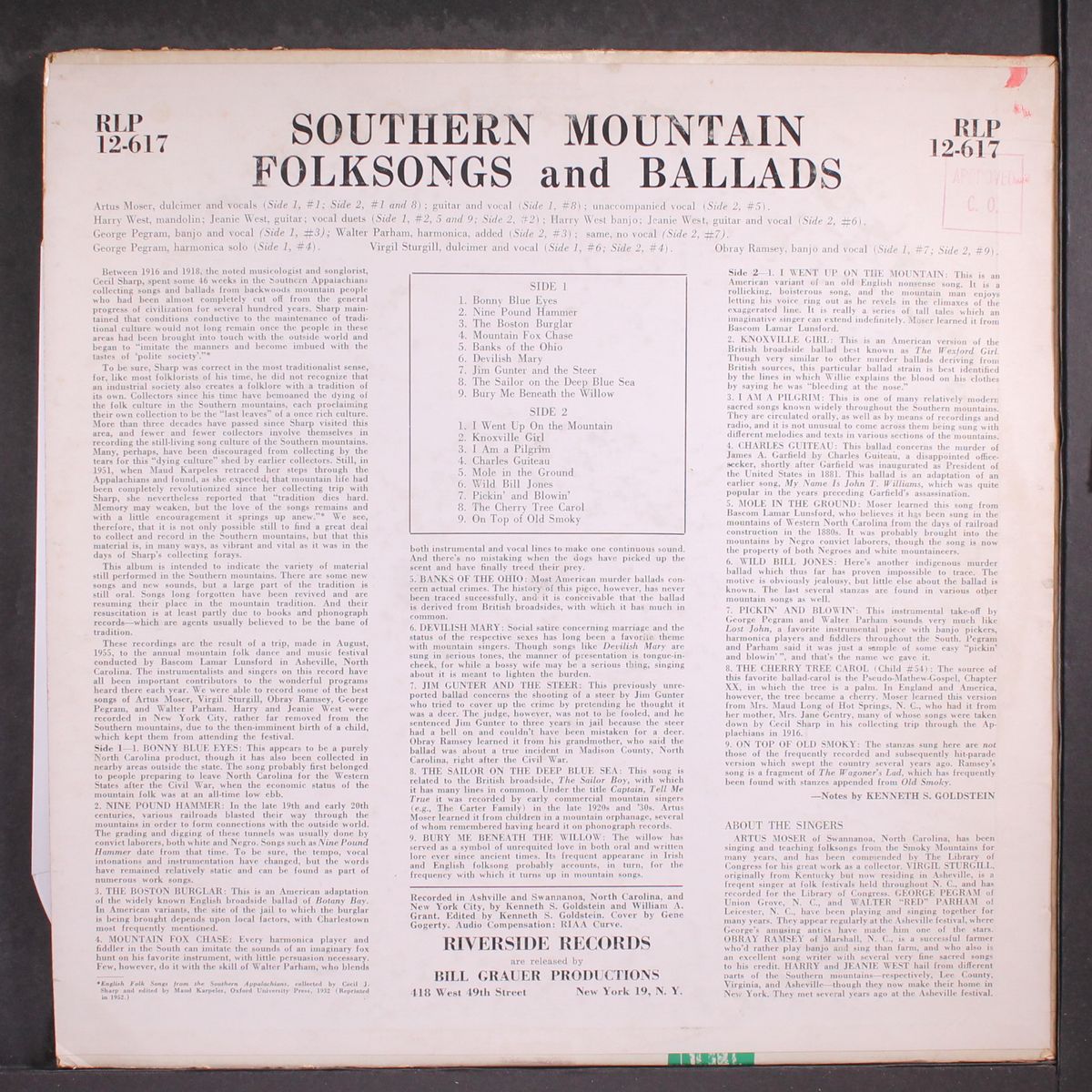 southern mountain folksongs and ballads by VARIOUS