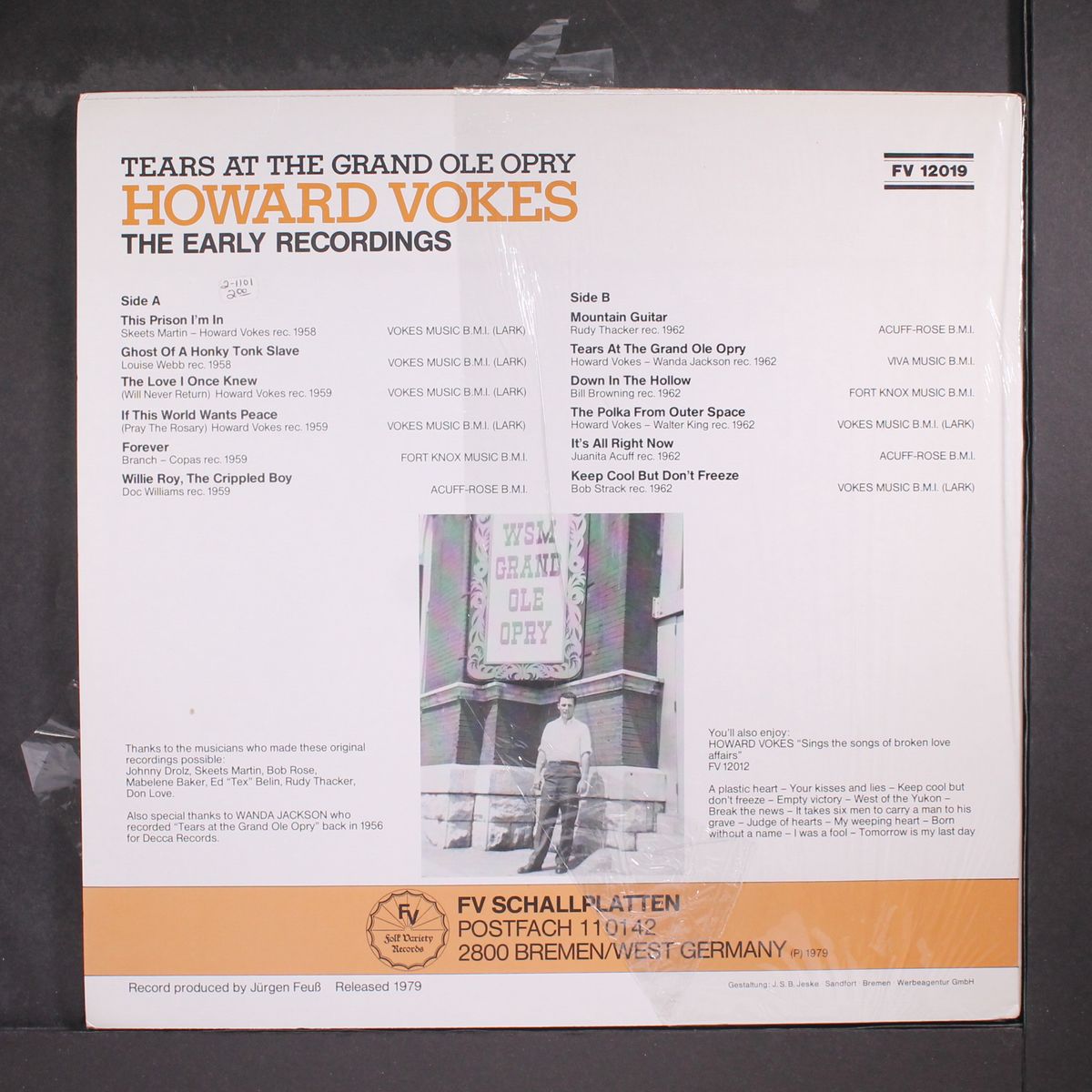 tears at the grand ole opry by HOWARD VOKES