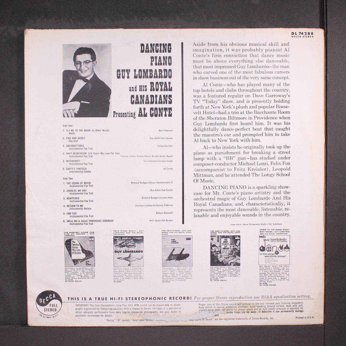 dancing piano by GUY LOMBARDO
