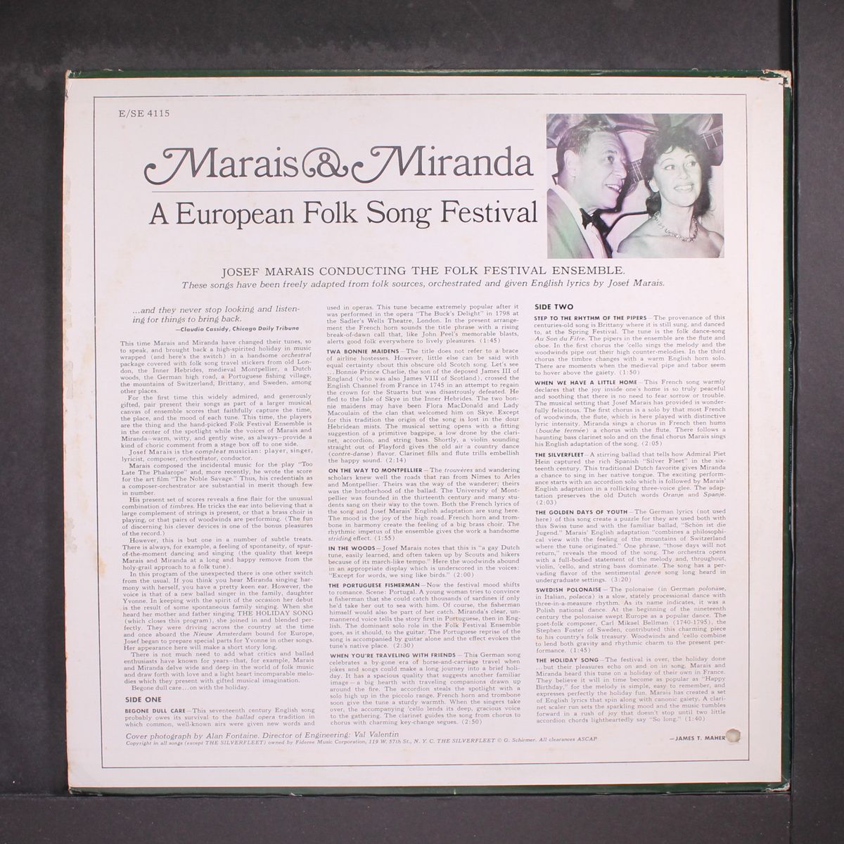 a european folk song festival by MARAIS & MIRANDA