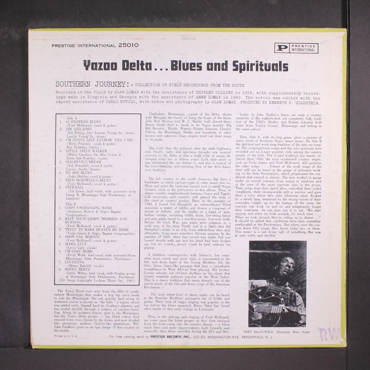 yazoo delta blues and spirituals by VARIOUS