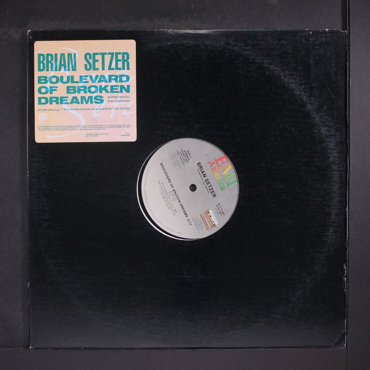 boulevard of broken dreams / same by BRIAN SETZER