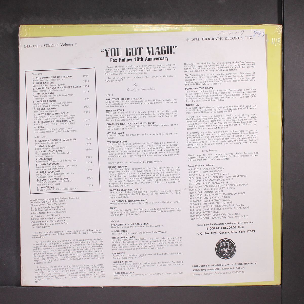you got magic-fox hollow festival 10th anniversary album vol. 2 by VARIOUS