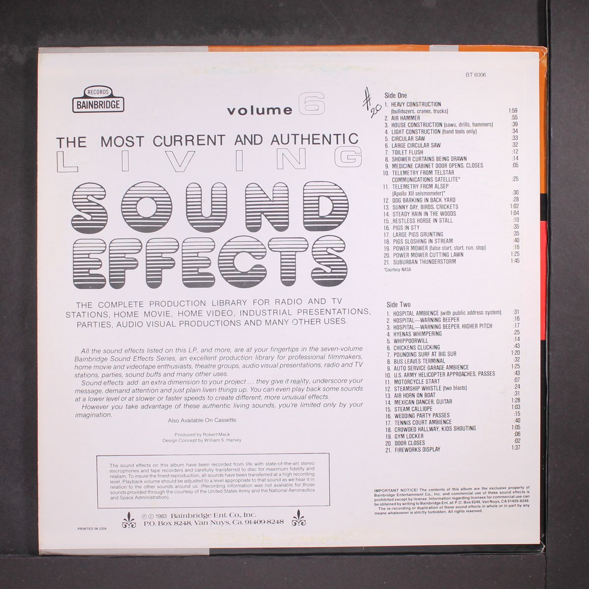 living sound effects vol. 6 by SOUND EFFECTS