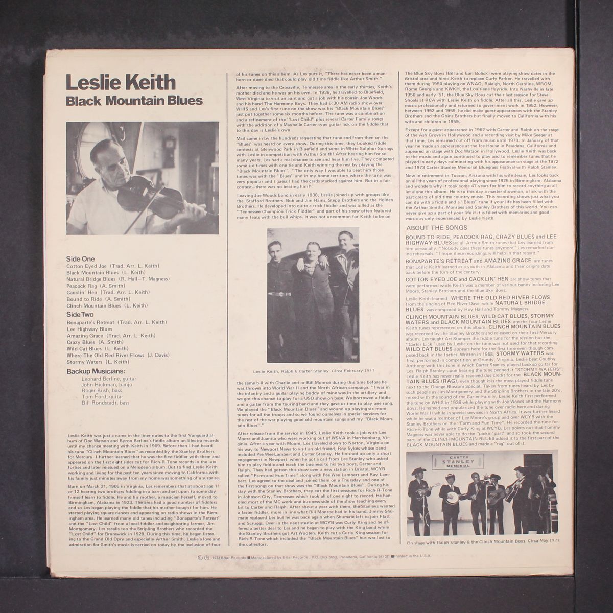black mountain blues by LESLIE KEITH