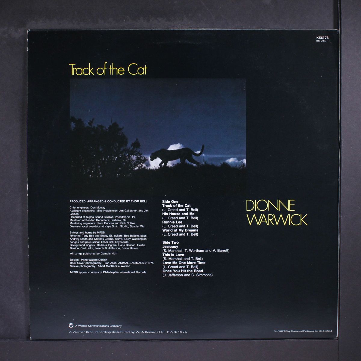 track of the cat by DIONNE WARWICK