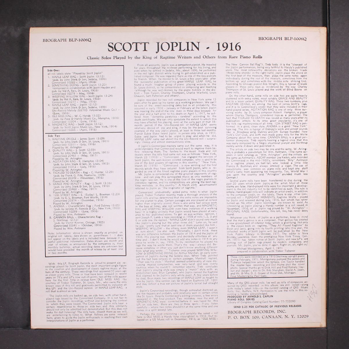 scott joplin - 1916 by SCOTT JOPLIN