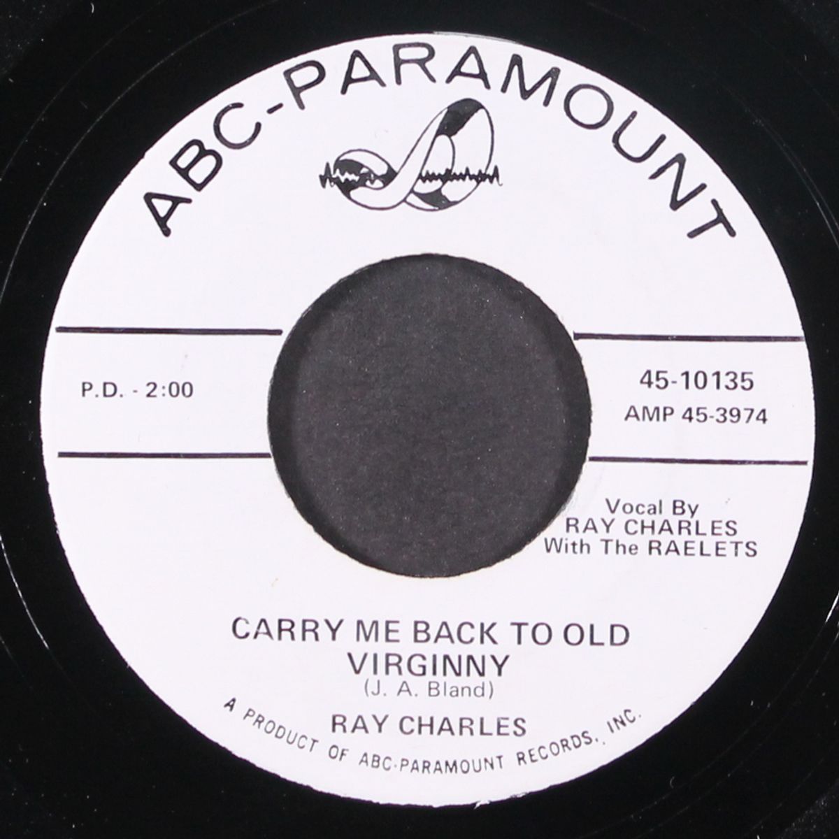 georgia on my mind / carry me back to old virginny by RAY CHARLES