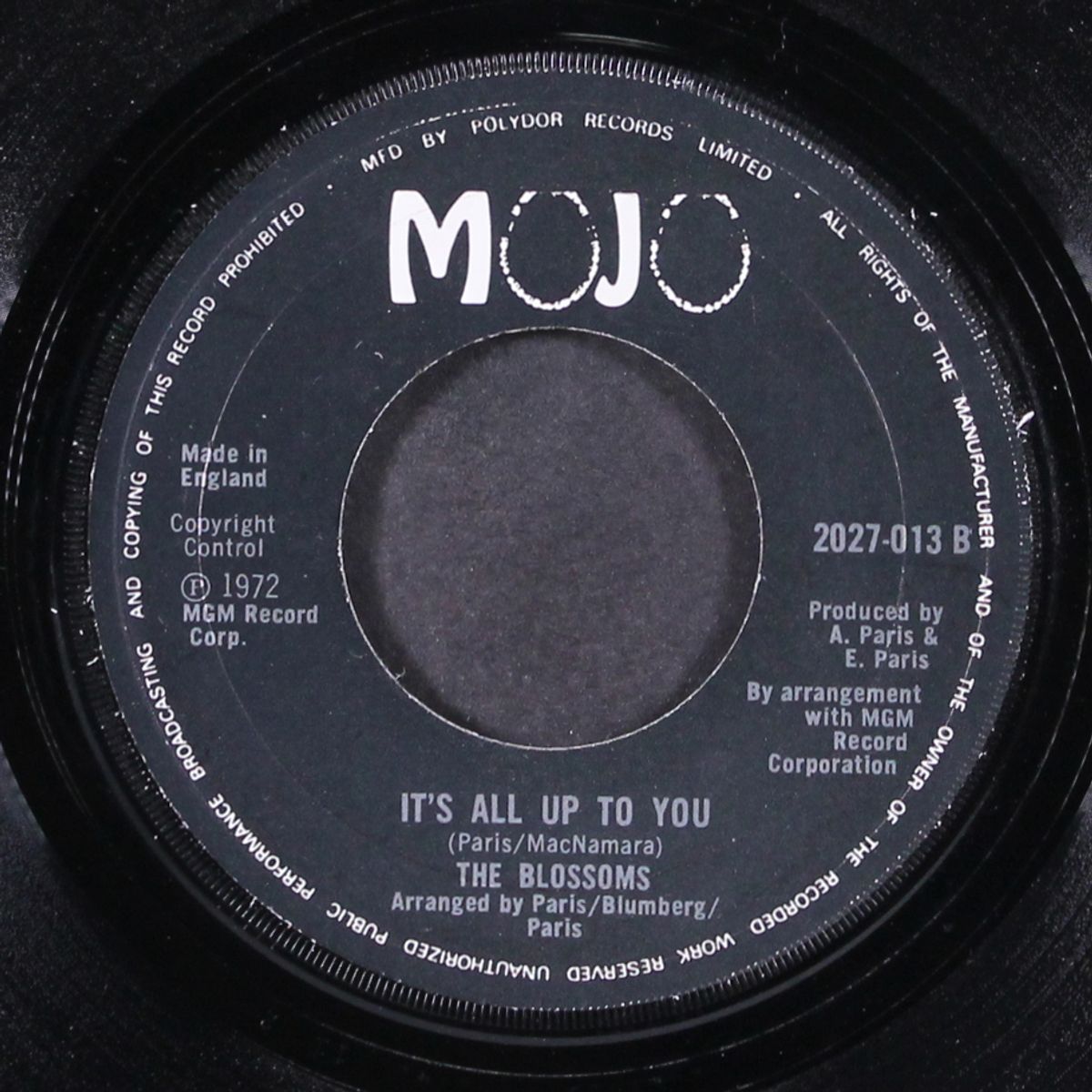 touchdown / it's all up to you by BLOSSOMS
