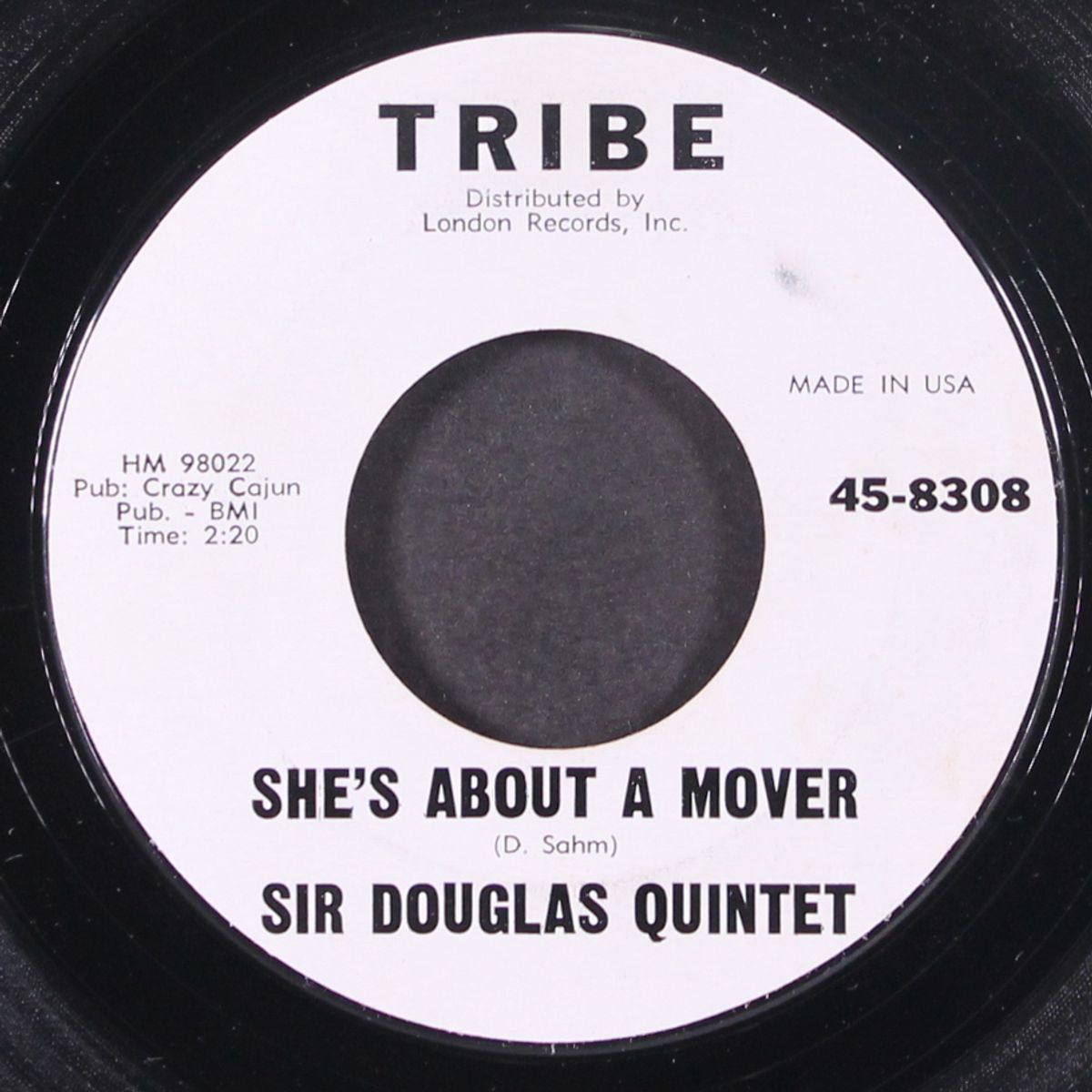 she's about a mover / we'll take our last walk tonight by SIR DOUGLAS QUINTET