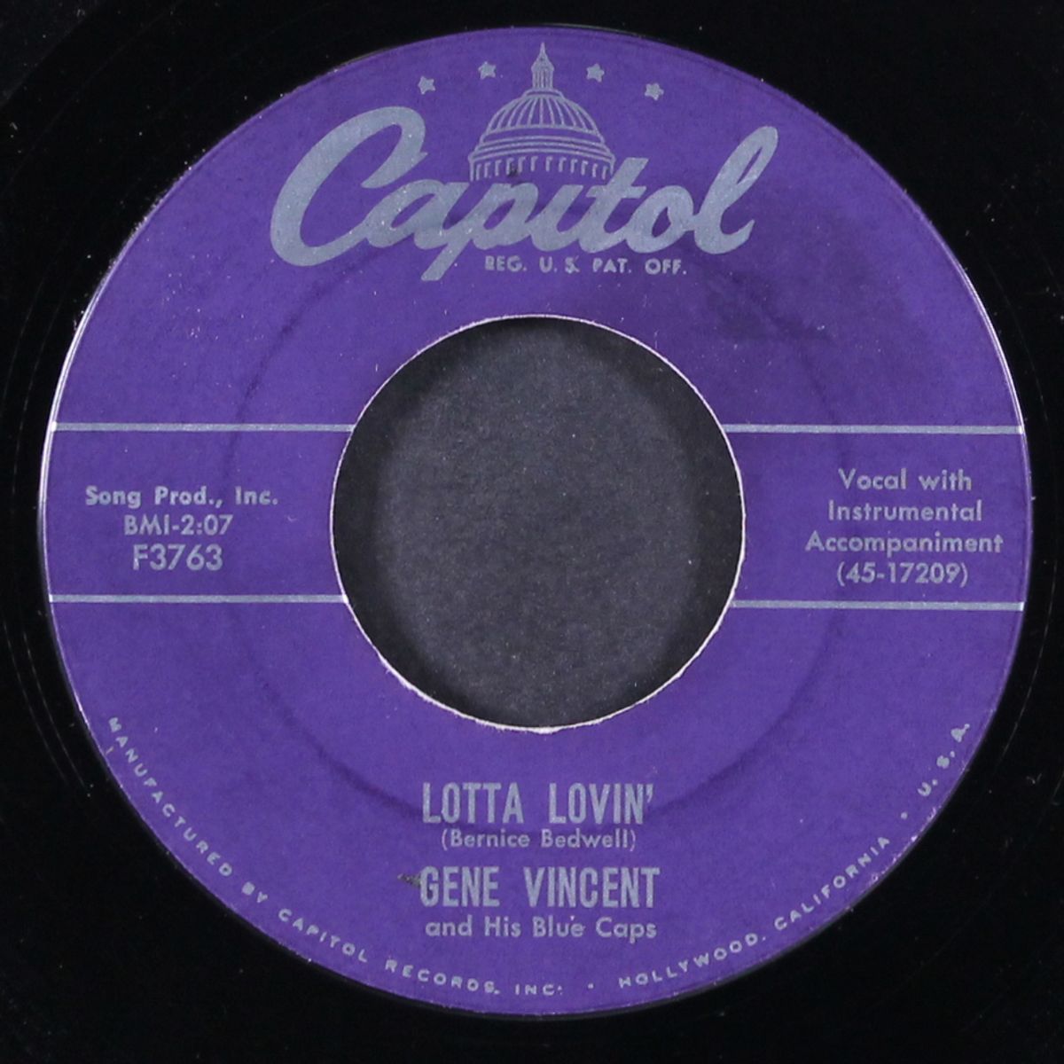 lotta lovin' / wear my ring by GENE VINCENT