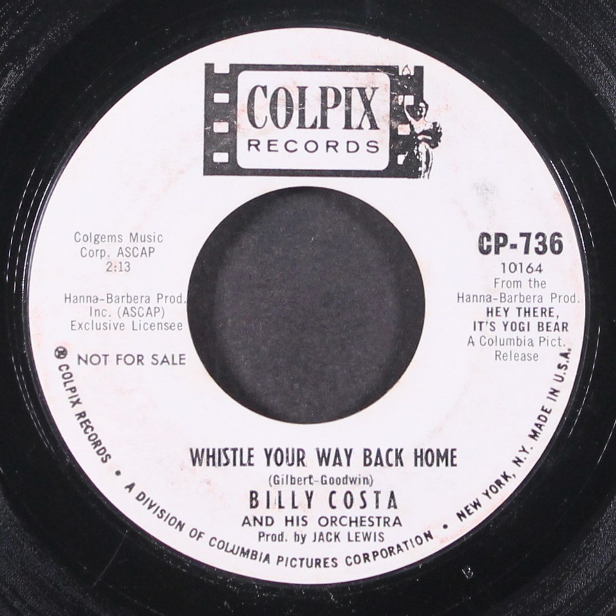 yogi bear march / whistle your way back home by BILLY COSTA