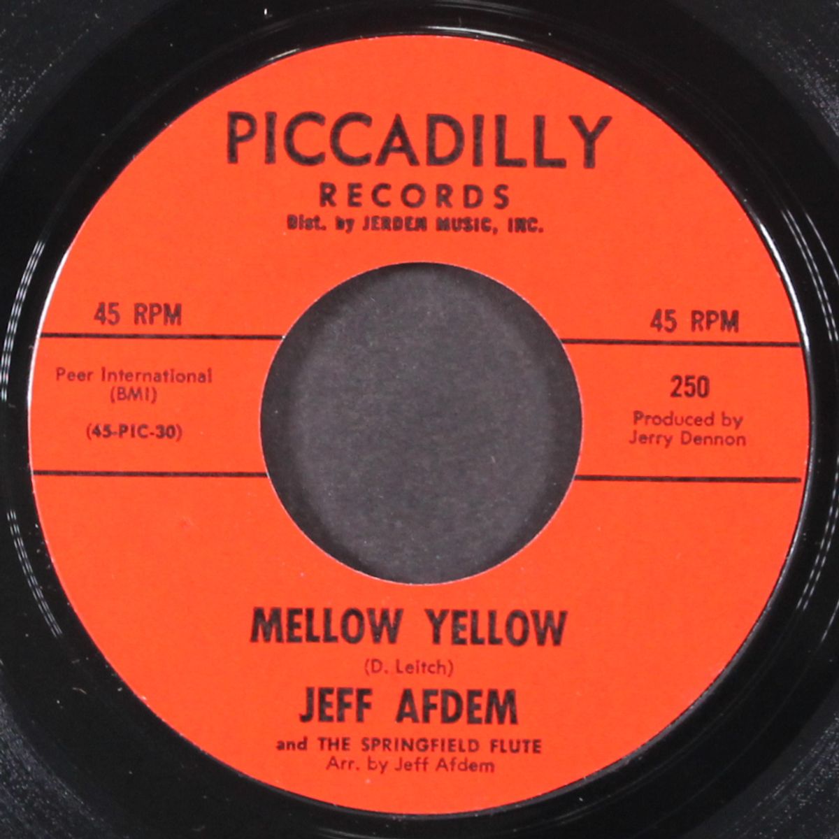 mellow yellow / same by JEFF AFDEM & SPRINGFIELD FLUTE