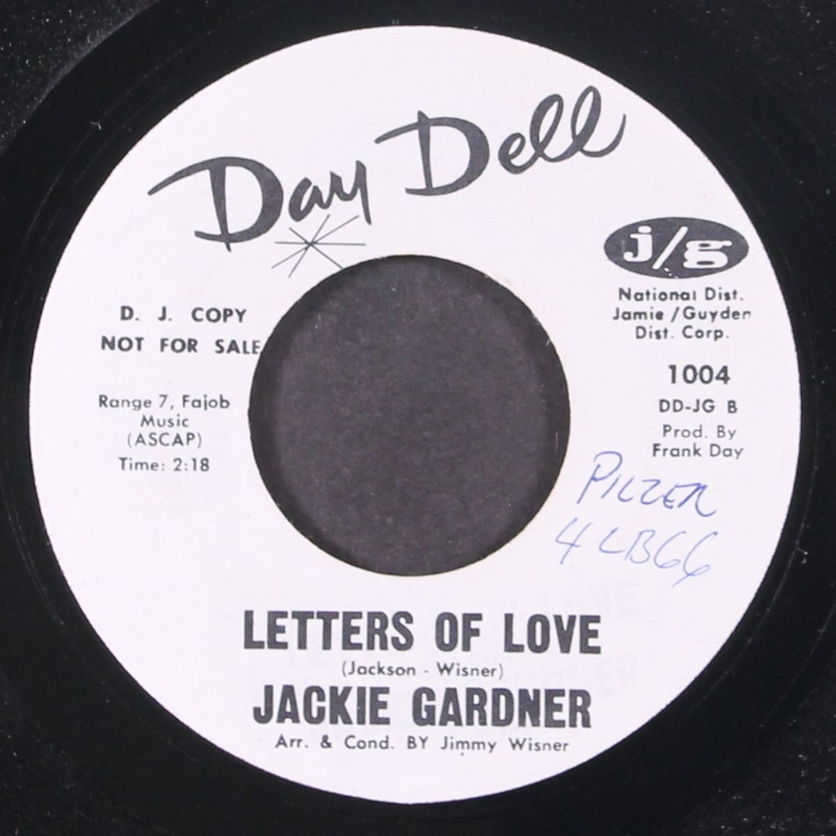 i knew the girl / letters of love by JACKIE GARDNER