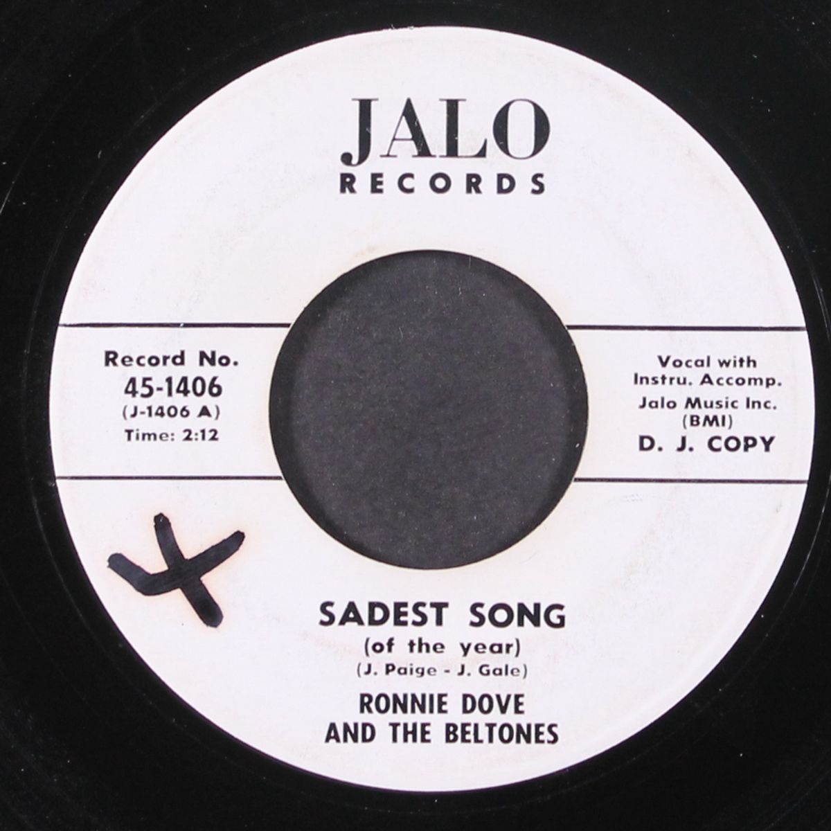 saddest song / no greater love by RONNIE DOVE & BELTONES