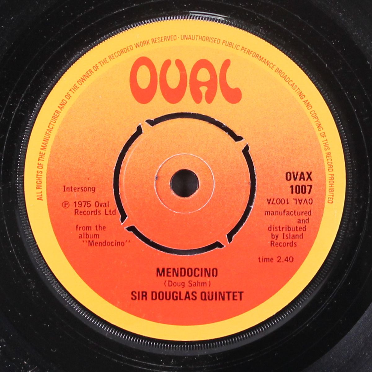 mendocino by SIR DOUGLAS QUINTET