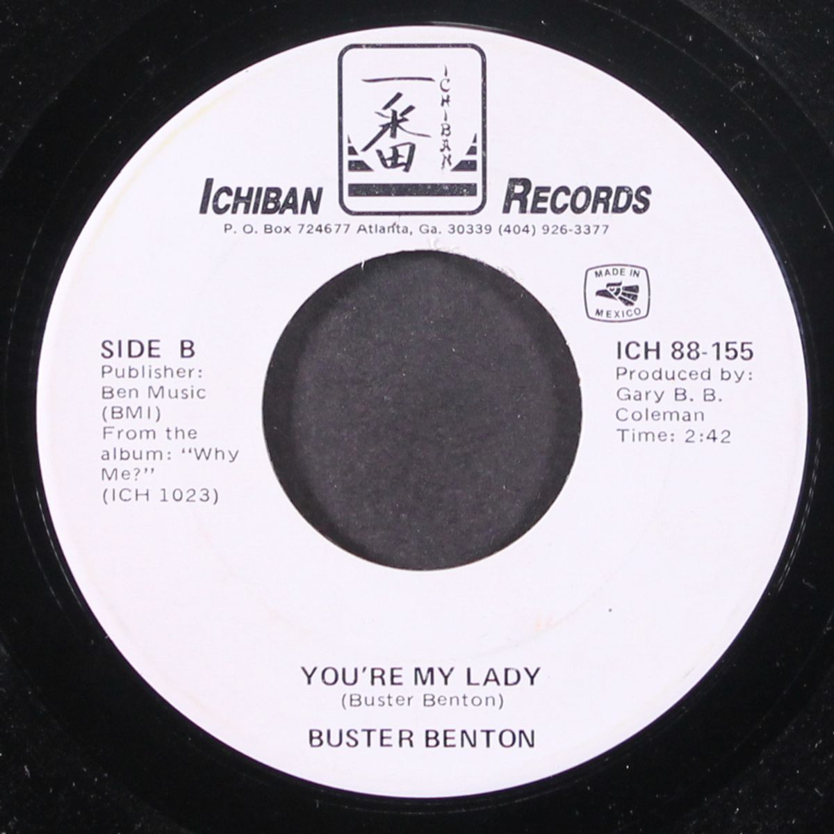 why me / you're my lady by BUSTER BENTON