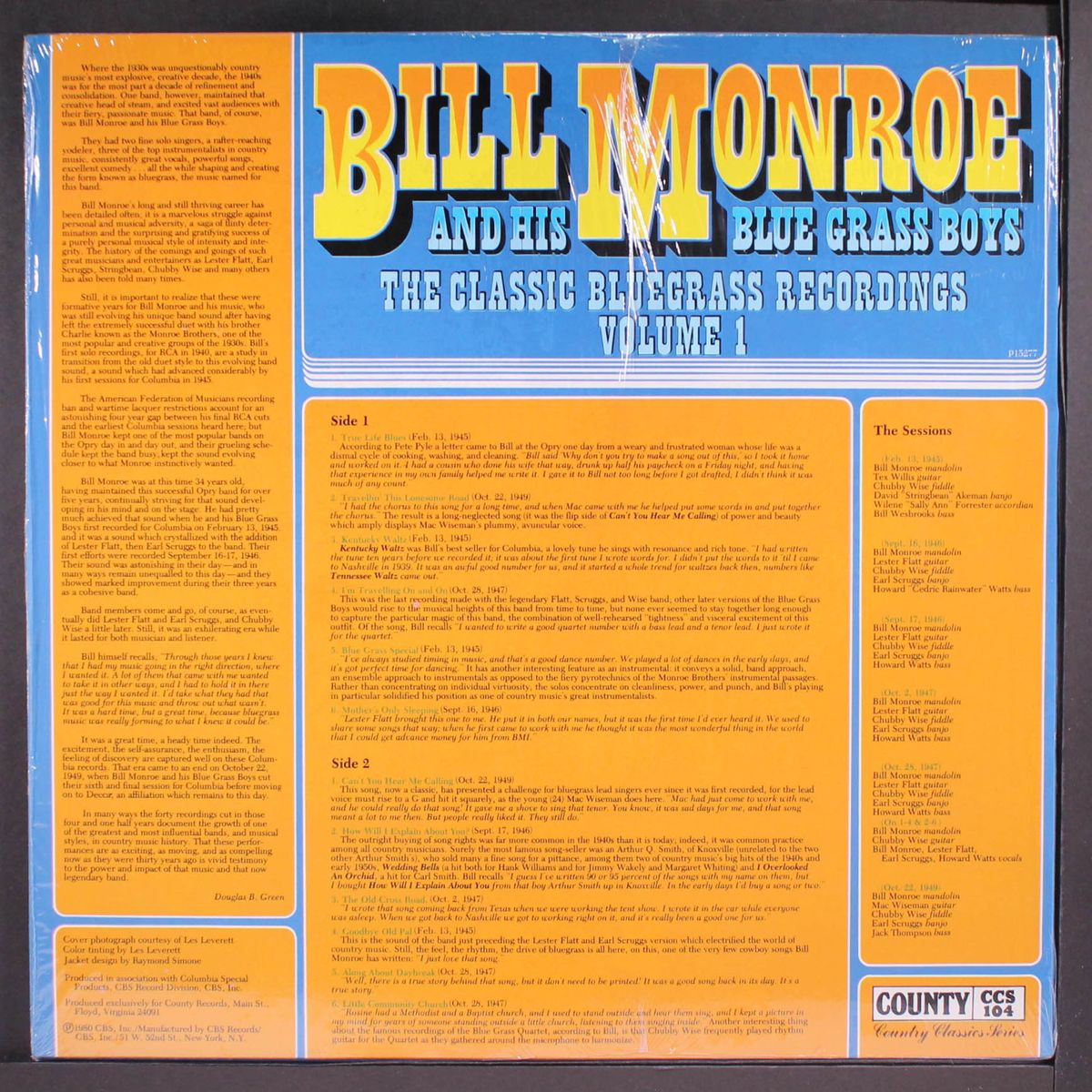 classic bluegrass recordings, vol. 1 by BILL MONROE