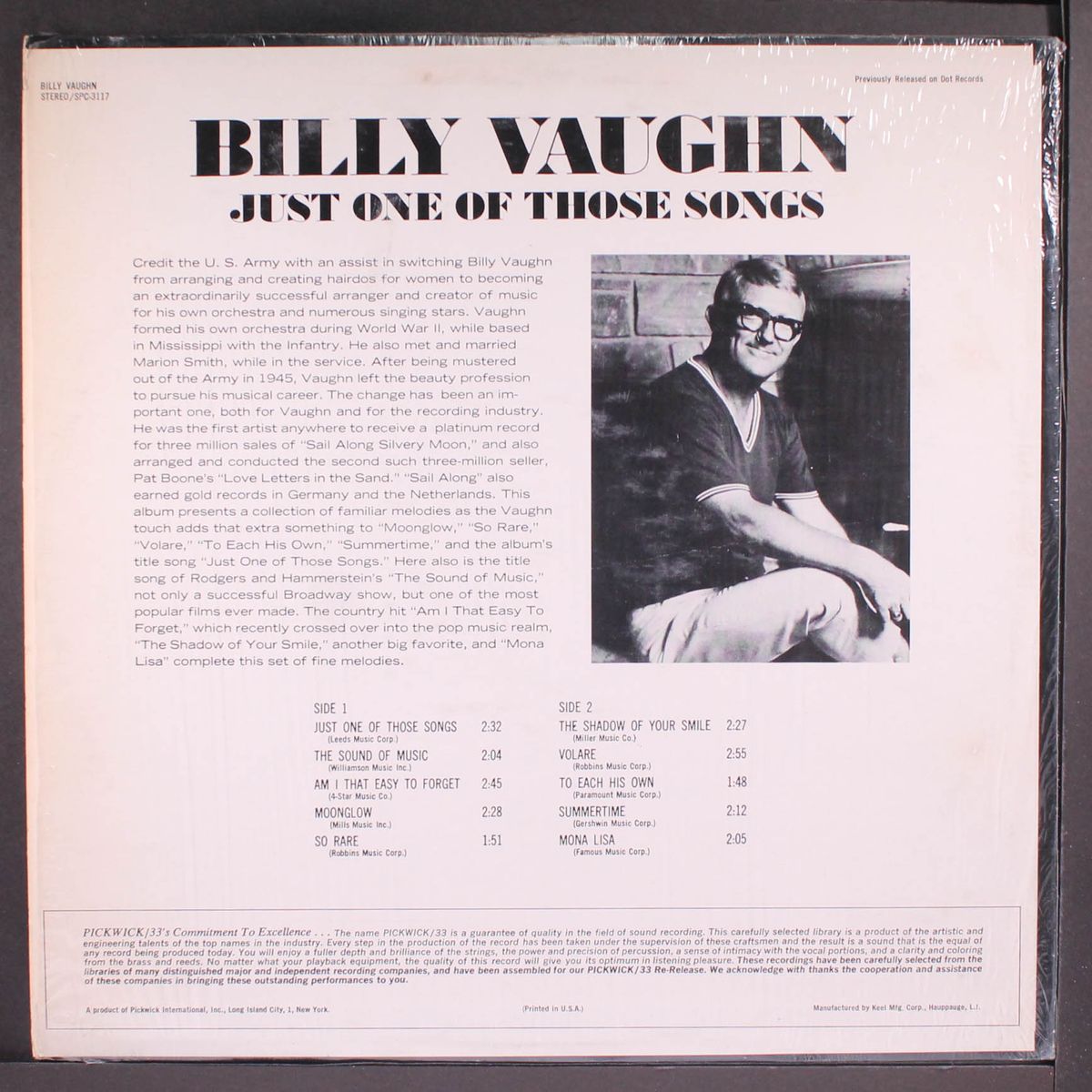 just one of those songs by BILLY VAUGHN