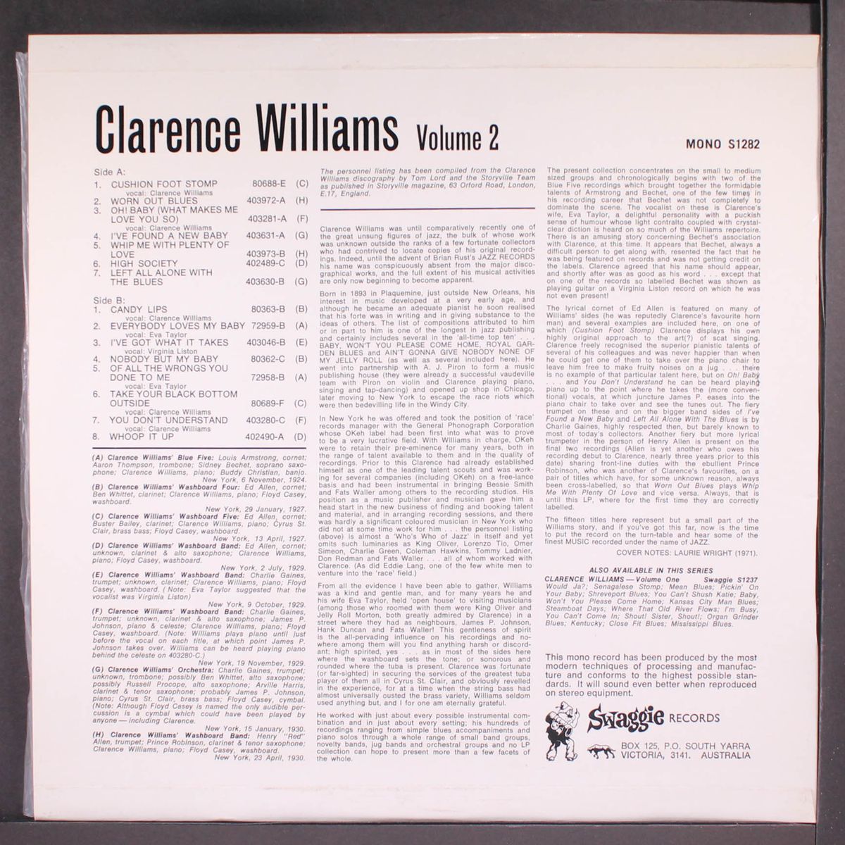 vol. 2 by CLARENCE WILLIAMS